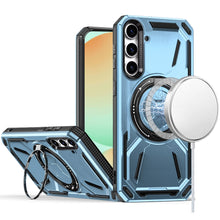 For Samsung Galaxy S24 FE Case Magnetic Circle Metal Rotating Stand Shockproof