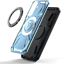 For Samsung Galaxy S24 FE Case Magnetic Circle Metal Rotating Stand Shockproof
