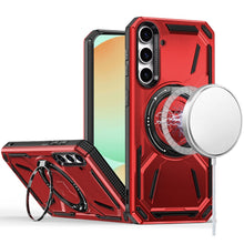 For Samsung Galaxy S24 FE Case Magnetic Circle Metal Rotating Stand Shockproof