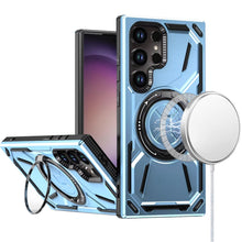 For Samsung S23 Ultra Case Magnetic Circle 360 Rotating Metal Stand Shockproof