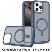 For iPhone 16 PRO MAX Case Magnetic Circle Sleek Hybrid Cover + Tempered Glass