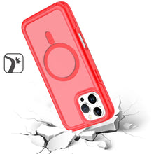 For iPhone 16 PRO MAX Case Magnetic Circle Sleek Hybrid Cover + Tempered Glass