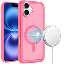 For iPhone 16 Plus 6.7in Case Magnetic Circle Sleek Hybrid Cover +Tempered Glass