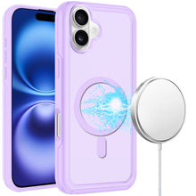 For iPhone 16 Plus 6.7in Case Magnetic Circle Sleek Hybrid Cover +Tempered Glass