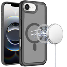 For iPhone 16e Case Magnetic Circle Sleek Hybrid Phone Cover + Tempered Glass