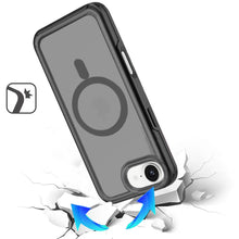 For iPhone 16e Case Magnetic Circle Sleek Hybrid Phone Cover + Tempered Glass