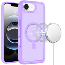For iPhone 16e Case Magnetic Circle Sleek Hybrid Phone Cover + Tempered Glass