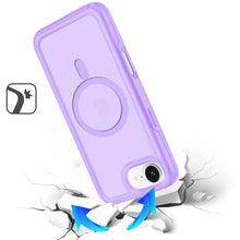 For iPhone 16e Case Magnetic Circle Sleek Hybrid Phone Cover + Tempered Glass