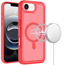 For iPhone 16e Case Magnetic Circle Sleek Hybrid Phone Cover + Tempered Glass