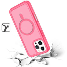 For iPhone 16 Pro 6.3in Case Magnetic Circle Sleek Hybrid Cover + Tempered Glass