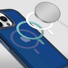 For iPhone 13/14 Case Magnetic Circle Sleek Hybrid Phone Cover + Tempered Glass