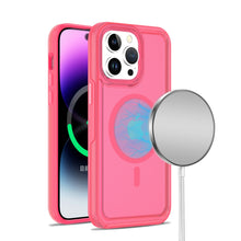 For iPhone 14 PRO MAX Case Magnetic Ring Sleek Frosted Back Hybrid Phone Cover