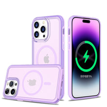 For iPhone 14 PRO MAX Case Magnetic Ring Sleek Frosted Back Hybrid Phone Cover