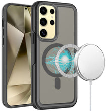 For Samsung Galaxy S24 Ultra Case Translucent Magnetic Charging Hybrid Cover