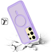 For Samsung Galaxy S24 Ultra Case Translucent Magnetic Charging Hybrid Cover