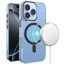 For iPhone 16 PRO MAX Case Magnetic Circle Matching Color Trim + Tempered Glass