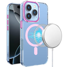 For iPhone 16 PRO MAX Case Magnetic Circle Matching Color Trim + Tempered Glass