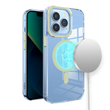 For iPhone 15 PLUS Case Magnetic Charging Matching Color Trim + 2 Tempered Glass