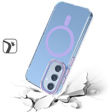 For Samsung Galaxy S24 FE Case Magnetic Ring Clear Cover w/ Matching Trim Color