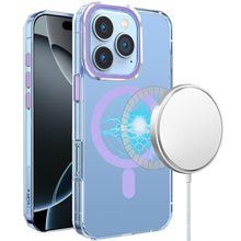 For iPhone 16 Pro 6.3in Case Magnetic Circle Matching Color Trim +Tempered Glass