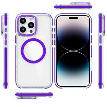 For iPhone 14 PRO MAX 6.7 in. Case Magnetic Circle Color Matching Trim Cover