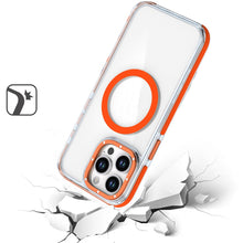 For iPhone 15 Pro Max Case Magnetic Circle Color Matching Trim +2 Tempered Glass