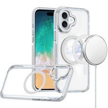 For iPhone 16 Plus 6.7in Case Magnetic Circle Color Match Trim + Tempered Glass