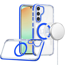 For Samsung Galaxy S24 FE Case Magnetic Circle Color Matching Trim Rugged Cover