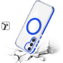 For Samsung Galaxy S24 FE Case Magnetic Circle Color Matching Trim Rugged Cover