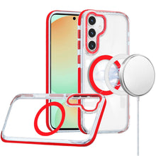 For Samsung Galaxy S24 FE Case Magnetic Circle Color Matching Trim Rugged Cover