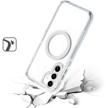 For Samsung Galaxy S24 FE Case Magnetic Circle Color Matching Trim Rugged Cover