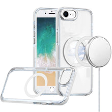 For iPhone 16e Case Magnetic Circle Color Matching Trim Cover + Tempered Glass