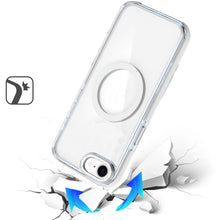 For iPhone 16e Case Magnetic Circle Color Matching Trim Cover + Tempered Glass