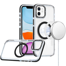 For iPhone 11 6.1 in. Case Magnetic Circle Color Matching Trim + Tempered Glass
