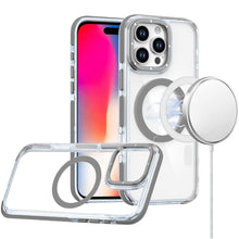 For iPhone 16 Pro 6.3in Case Magnetic Circle Color Matching Trim +Tempered Glass