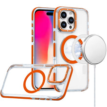 For iPhone 16 Pro 6.3in Case Magnetic Circle Color Matching Trim +Tempered Glass