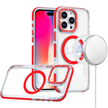 For iPhone 16 Pro 6.3in Case Magnetic Circle Color Matching Trim +Tempered Glass