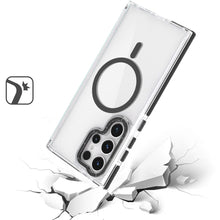 For Samsung S23 Ultra Case Magnetic Circle with Color Matching Trim Phone Cover