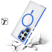 For Samsung S23 Ultra Case Magnetic Circle with Color Matching Trim Phone Cover