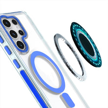 For Samsung S23 Ultra Case Magnetic Circle with Color Matching Trim Phone Cover