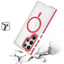 For Samsung S23 Ultra Case Magnetic Circle with Color Matching Trim Phone Cover