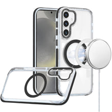 For Samsung Galaxy S24 FE Case Magnetic Circle Color Matching Trim Rugged Cover