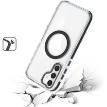 For Samsung Galaxy S24 FE Case Magnetic Circle Color Matching Trim Rugged Cover