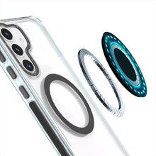 For Samsung Galaxy S24 FE Case Magnetic Circle Color Matching Trim Rugged Cover