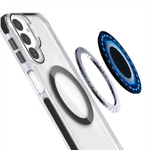 For Samsung A17 5G Case Magnetic Circle Camera Lens Stand Cover + Tempered Glass