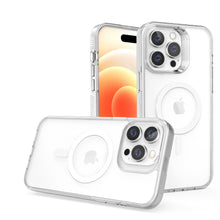 For iPhone 15 Pro Max Case Magnetic Circle Grip Sides Cover +2 Screen Protectors