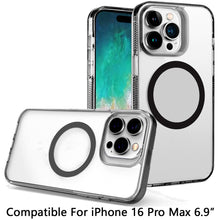 For iPhone 16 PRO MAX Case Magnetic Circle Grip Sides Cover + Tempered Glass