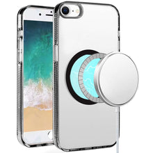 For iPhone 16e Case Magnetic Circle Rugged Grip Sides Cover + Tempered Glass