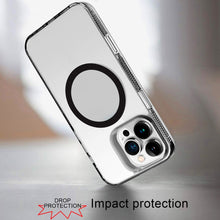 For iPhone 16 Pro 6.3in Case Magnetic Circle Grip Sides Cover + Tempered Glass