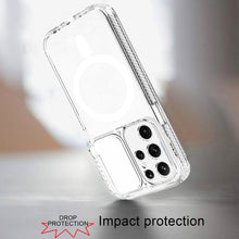 For Samsung Galaxy S24 Ultra Case Magnetic Charging Grip Sides Clear Back
